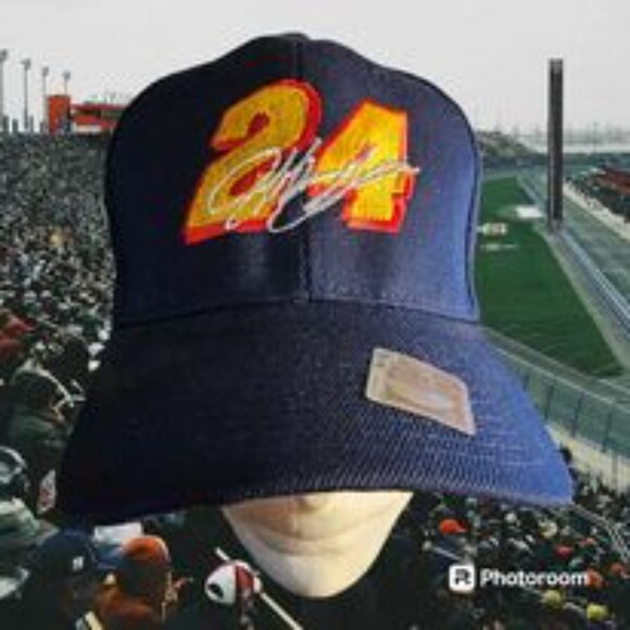 NASCAR Jeff Gordan 24 Adjustable Hat NAVY - Picture 1 of 3
